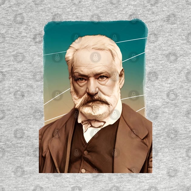 French Writer Victor Hugo illustration by Litstoy 